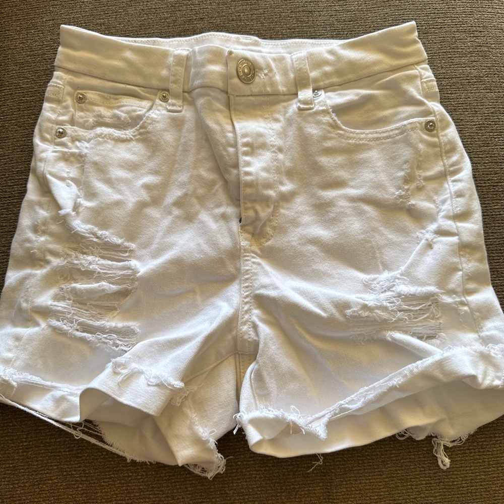 women’s size 4, white denim, American Eagle